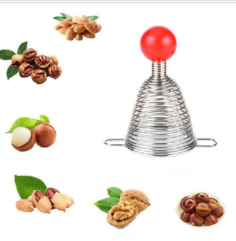 1PC Hot Stainless Nut Cracker Walnut Device Food Grade