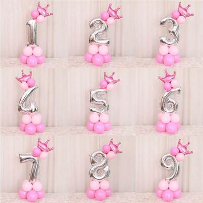 Happy Birthday Balloon 1 2 3 4 5 6 Foil Balloons Air Baloons