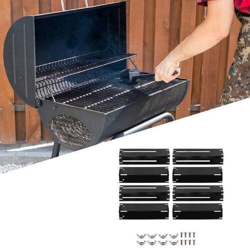 Porcelain Steel Heat Plate 4PCS Adjustable Steel Grill Heat