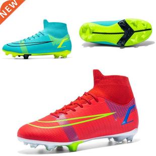 Ultralight High Ankle Soccer Shoes Men Outdoor Soccer Boots
