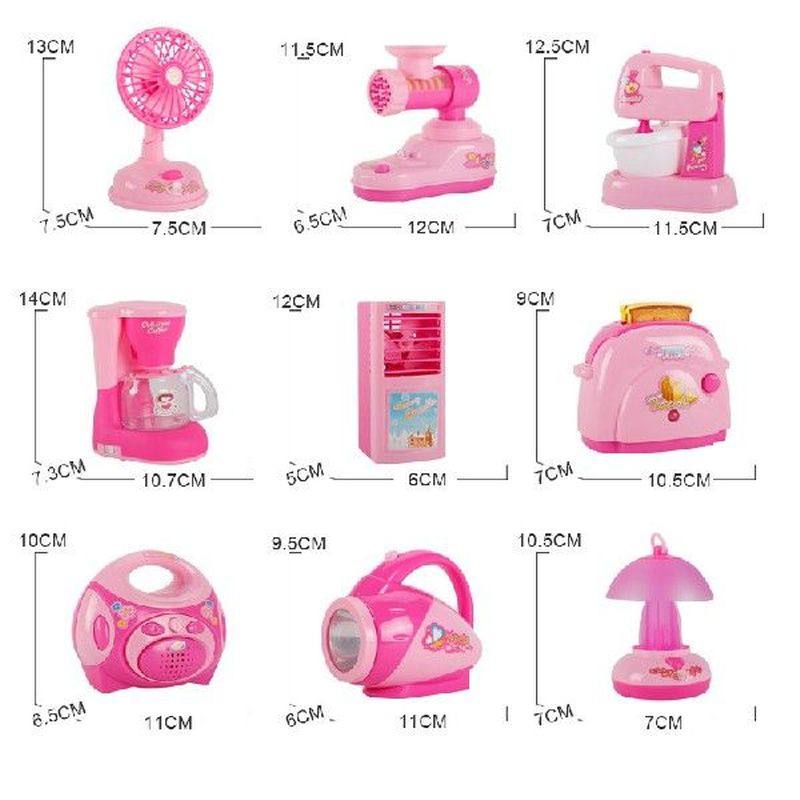 Kitchen Appliances Playset Toys Pretend Children Play Set