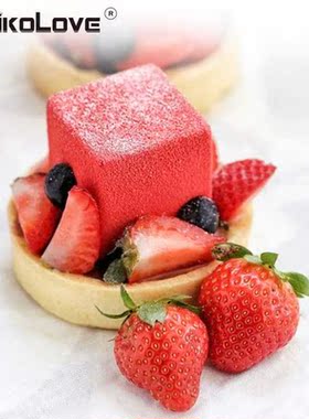 5*5cm Silicone 8 Cavity Square Shape Cake Mold For Baking De