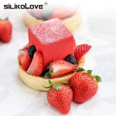 5*5cm Silicone 8 Cavity Square Shape Cake Mold For Baking De