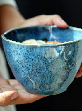 Creative bowl Irregular bowl Ceramic bowl Salad bowl Large