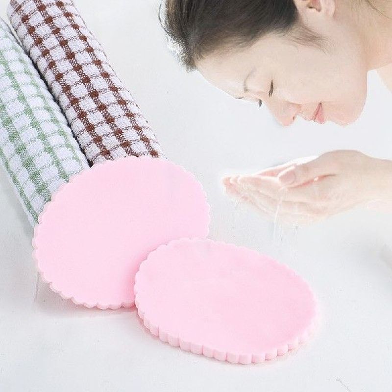 1PC Facial Cleansing Sponge Puff Face Cleaning Wash Pad