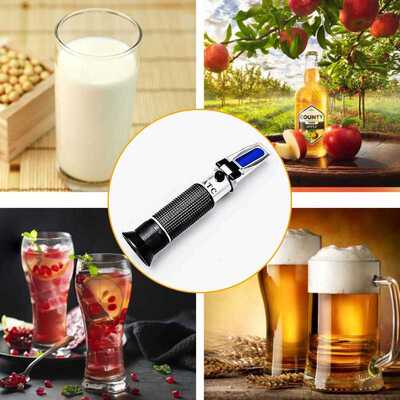 Refractometer Brix 0-32% 1.000-1.120SG For Beer Wort Hydrome