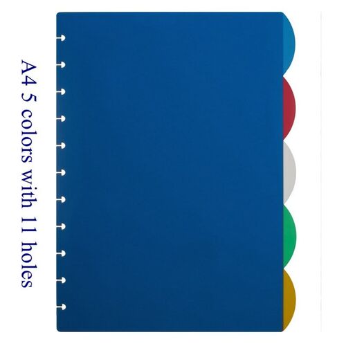 A4/A5/B6 Colorful Index Planner Dividers with Mushroom Holes