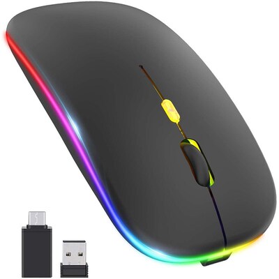 [Upgrade] LED Wireless Mouse, Mobile Optical Office Mouse wi
