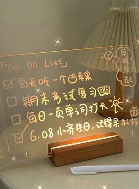 Clear Writing Board Acrylic Message Board With Triangle