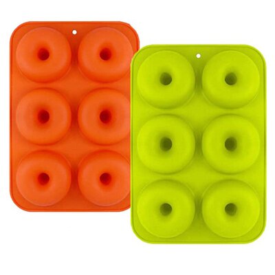 2Pc Silicone Donut Mold Baking Pan DIY Doughnuts Mould