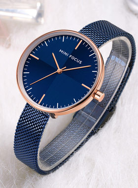 简约时尚薄款女手表Women's belt watch, quartz watch钢