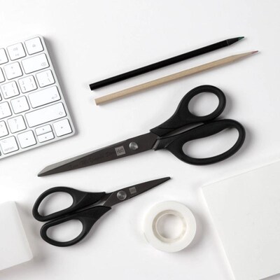 Youpin huohou Titanium plated Scissors Black Sharp Sets Sew