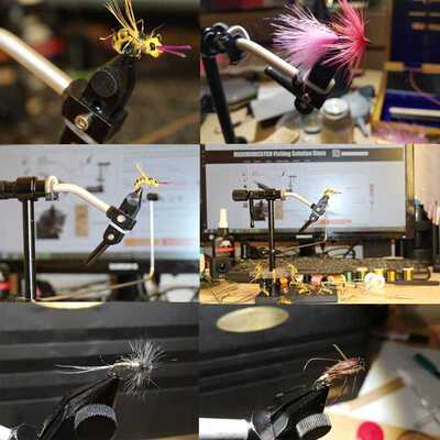 Rotary Travel Fly Tying Vise Machined Alloy Vise With Base F