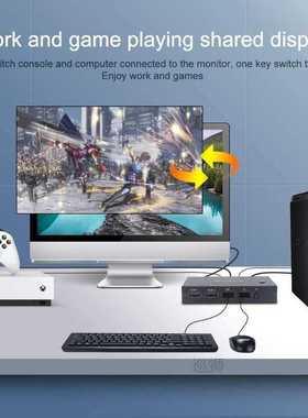 2 Ports HDMI 2.0 KVM switch 2 in 1 out Sharing 2 USB Devices