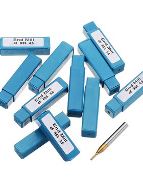 4 Flutes HSS Titanium Coating End Mill Cutter 6mm Shank CNC