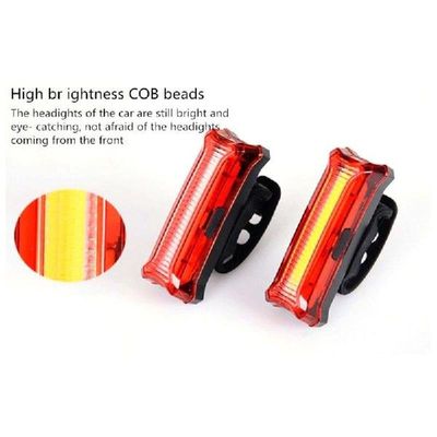 Bike Lights 2-color taillights USB Charging LED Warning