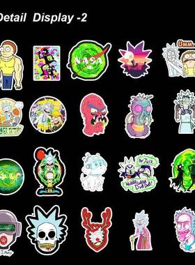 50 Pcs Lots/Set Cartoon Sticker of Ricky and Morty for Chi