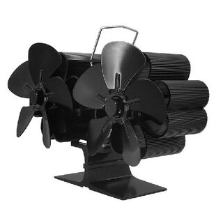Heat Powered Burner Stove Non Log Fan Blades Wood