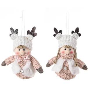 Christmas Doll Pendant Christmas Tree Antlers Girl Hanging L