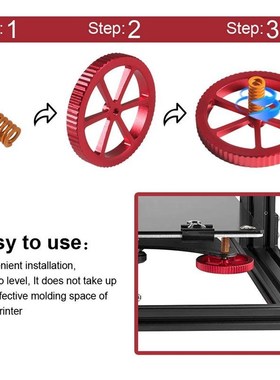 3D Printer Aluminum Hand Twist Leveling Nut 0.4 mm Nozzle &a