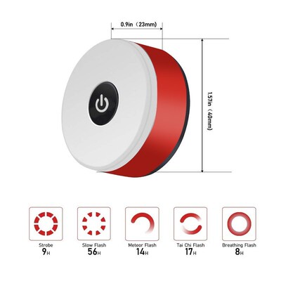 Backpack-Lamp Helmet Tail-Light Bike Led Bicycle Chargeable