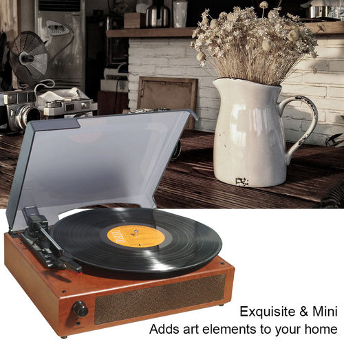 Portable Gramophone Vinyl Record Player Vintage Classic