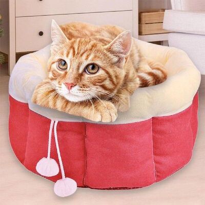 Washable Soft Dogs Bed Winter Warm House Long Plush Kennel