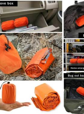 Outdoor Life Bivy Emergency Sleeping Bag Thermal Keep Warm W