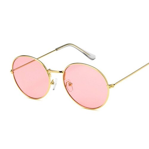.2020 Retro Round Yellow Sunglasses Women Brand Designer Sun