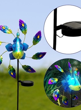 Painted Windmill Garden Decoration Wrought Iron Painted