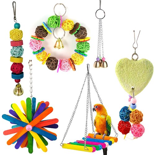 Parrot Toy Bird Toy Funny Assorted Bite Resistant Bird Cage