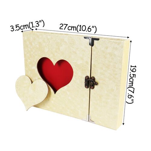 60pages Heart Scrapbook Album Book Wedding Decoration Handma