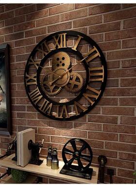 Industrial Gear Wall Clock Decorative Retro MDL Wall Clock I