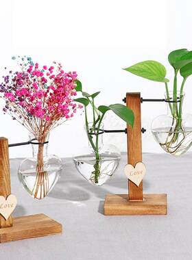 *Valentine's Day Gift Glass Test Tube Vase Flower Pots P