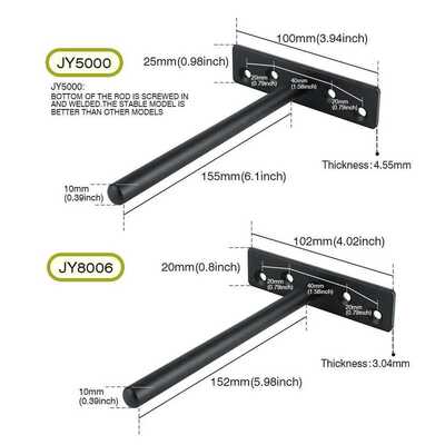 4PCS Floating Shelf Bracket,Invisible Hidden Heavy Duty Shel