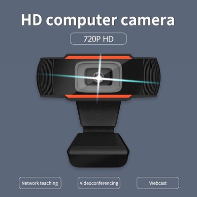 720P HD Webcam with Built-in Microphone 1280 x 720p USB Web