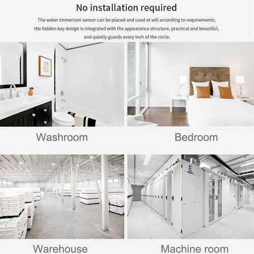 Water Leak Sensor Flood Security Remote Alarm Detector Zigb