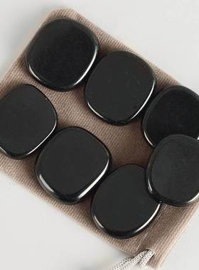 Palm Stone black obsidian gemstone natural Healing Crystal t