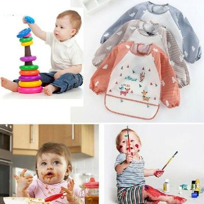 Creative Waterproof Feeding Art Apron Bib Smock Boys Girls