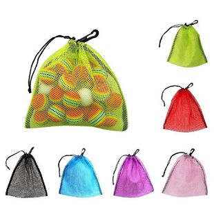 Lightweight Nylon Mesh Nets Bag Pouch Golf Tennis 30 Balls C