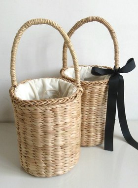 Corn braided catridge woven bag leisure beach bag handbag