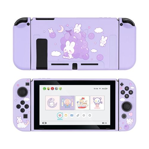 Nintendo Switch Case Grape Rabbit Cute Purple Fairy League S