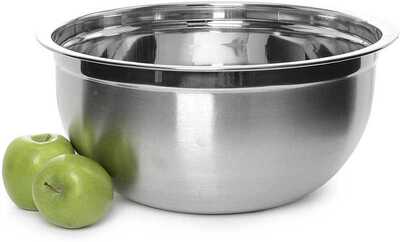 6Pcs Stainless Steel Bowls Set 1.5-5L Capacity Nesting Mixin