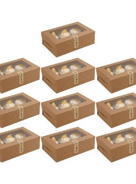 Boxes Cupcake Box Cake Muffin Containers  Holder Dessert