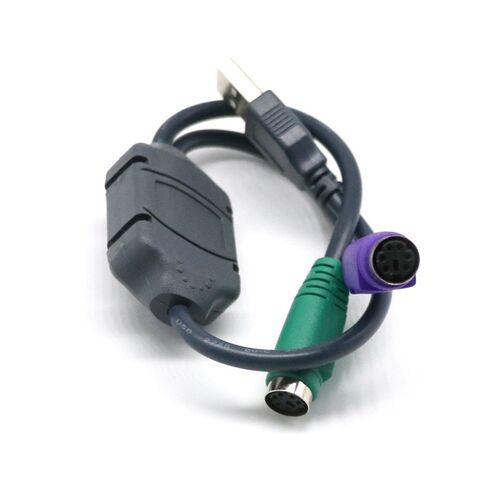 Dual USB to PS2 Mouse and Keyboard Converter Cable Adapter u