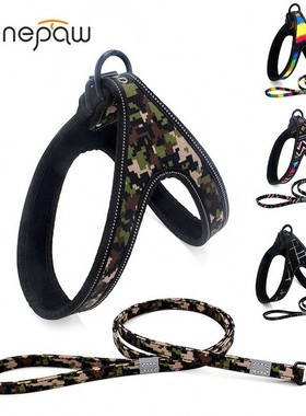 Benepaw Fashion Reflective Pet Harness Leash Set For Small