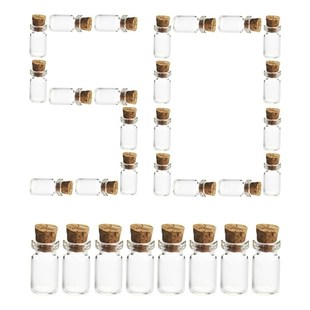 *50Pcs /100pcs /200pcs 12*24MM 1.5ML Mini Glass Bottles Empt