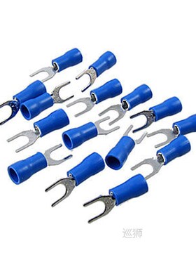 1000 Pcs 4.3mm Screw Furcate Pre Insulated Fork Terminal Con
