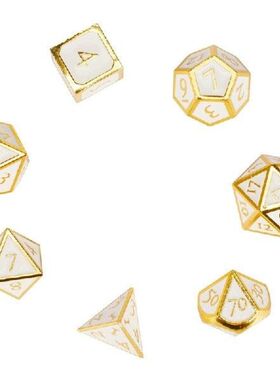 DND Dice Set Metal Dice Set Metal Polyhedral Dice Set