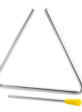 Hot 6 Musical Triangle Beater Percussion Silver Instrument